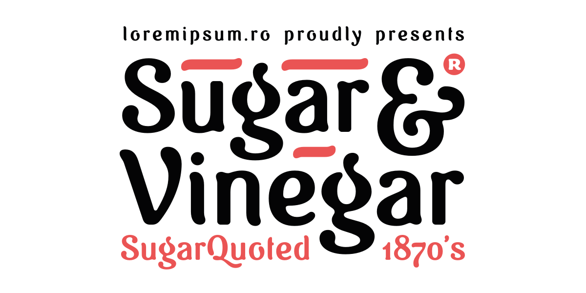 Шрифт Sugar & Vinegar