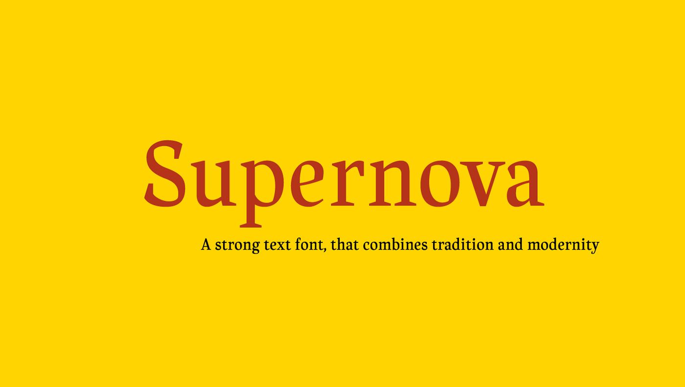 Шрифт Supernova