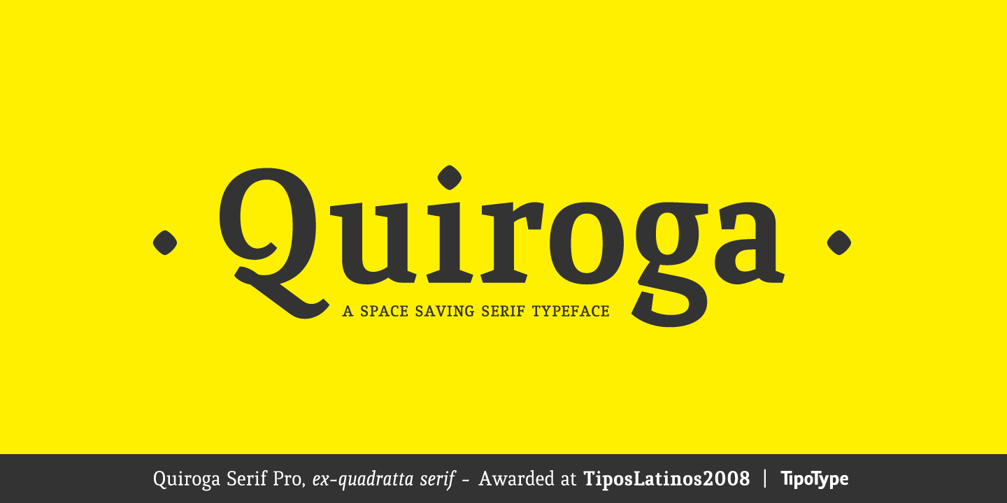 Шрифт Quiroga Serif Pro