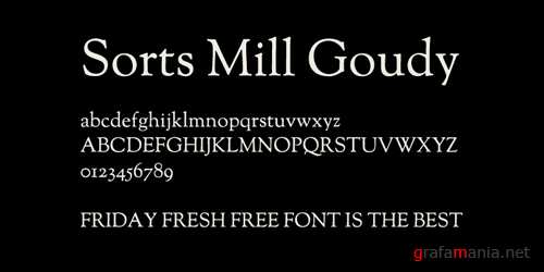Шрифт Sorts Mill Goudy