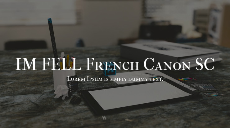 Шрифт IM FELL French Canon SC