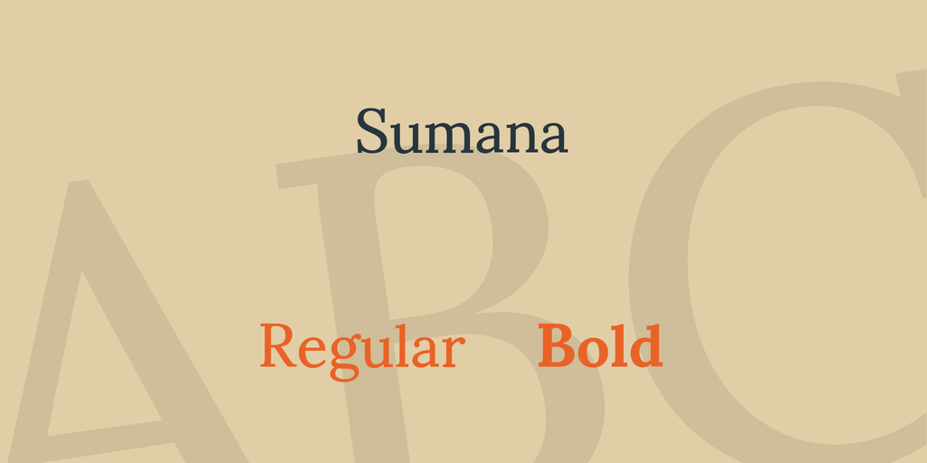 Шрифт Sumana