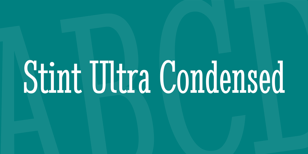 Шрифт Stint Ultra Condensed
