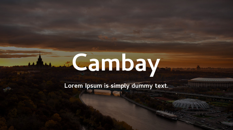 Шрифт Cambay