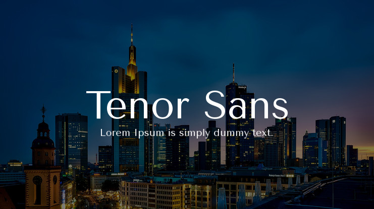 Шрифт Tenor Sans