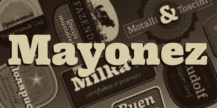Шрифт Mayonez
