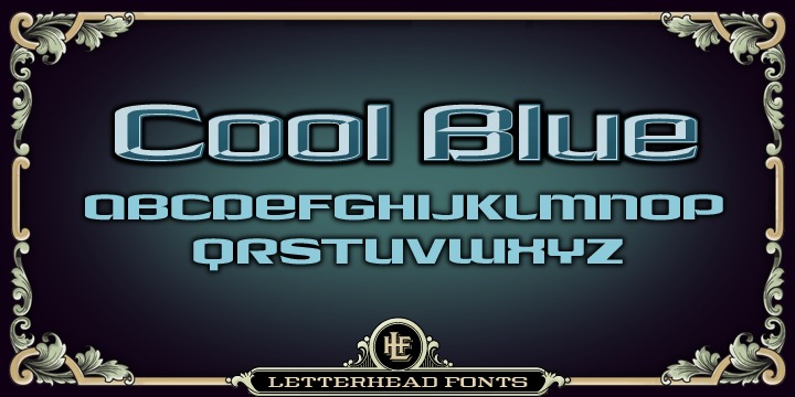 Шрифт LHF Cool Blue