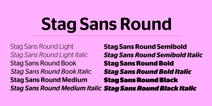 Шрифт Stag Sans