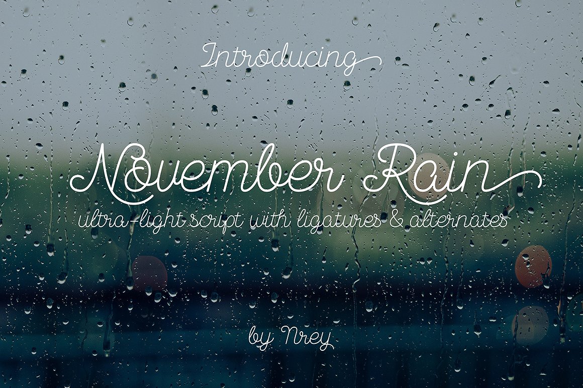 Шрифт November Rain