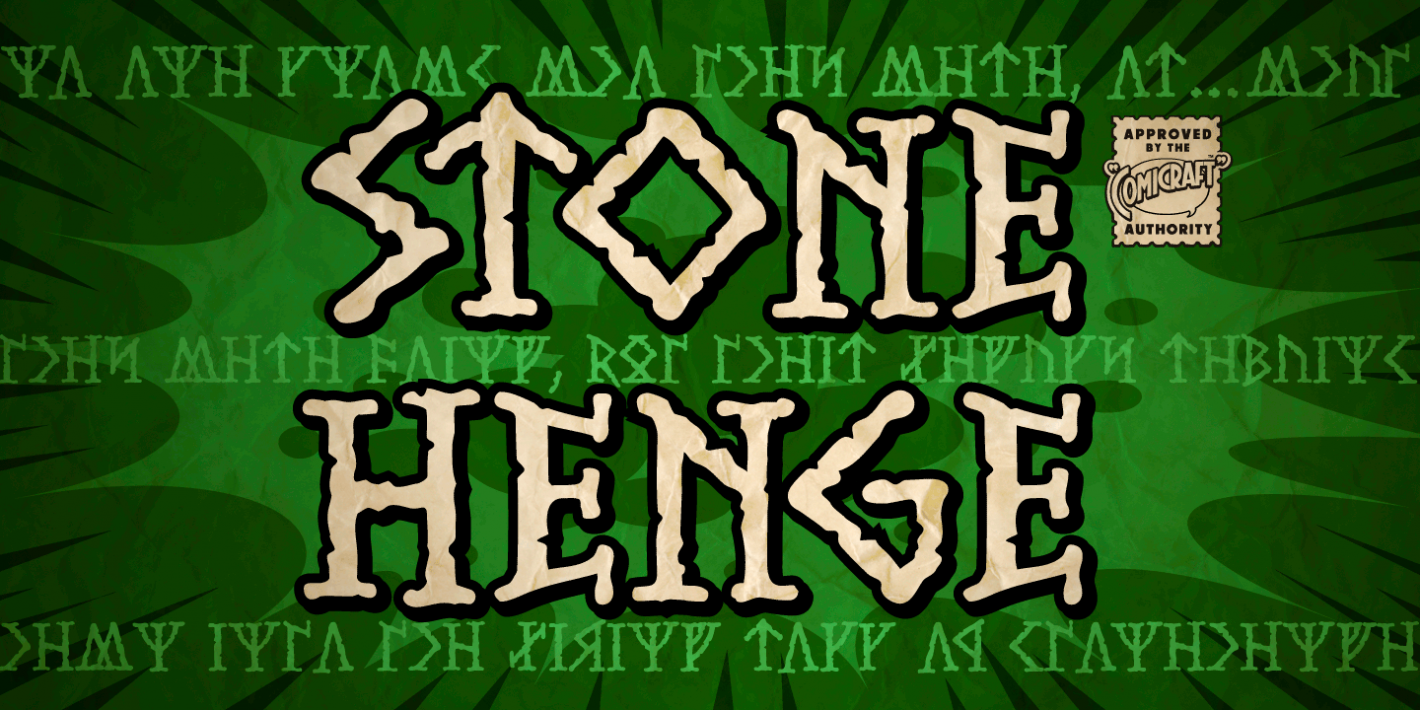 Шрифт Stonehenge