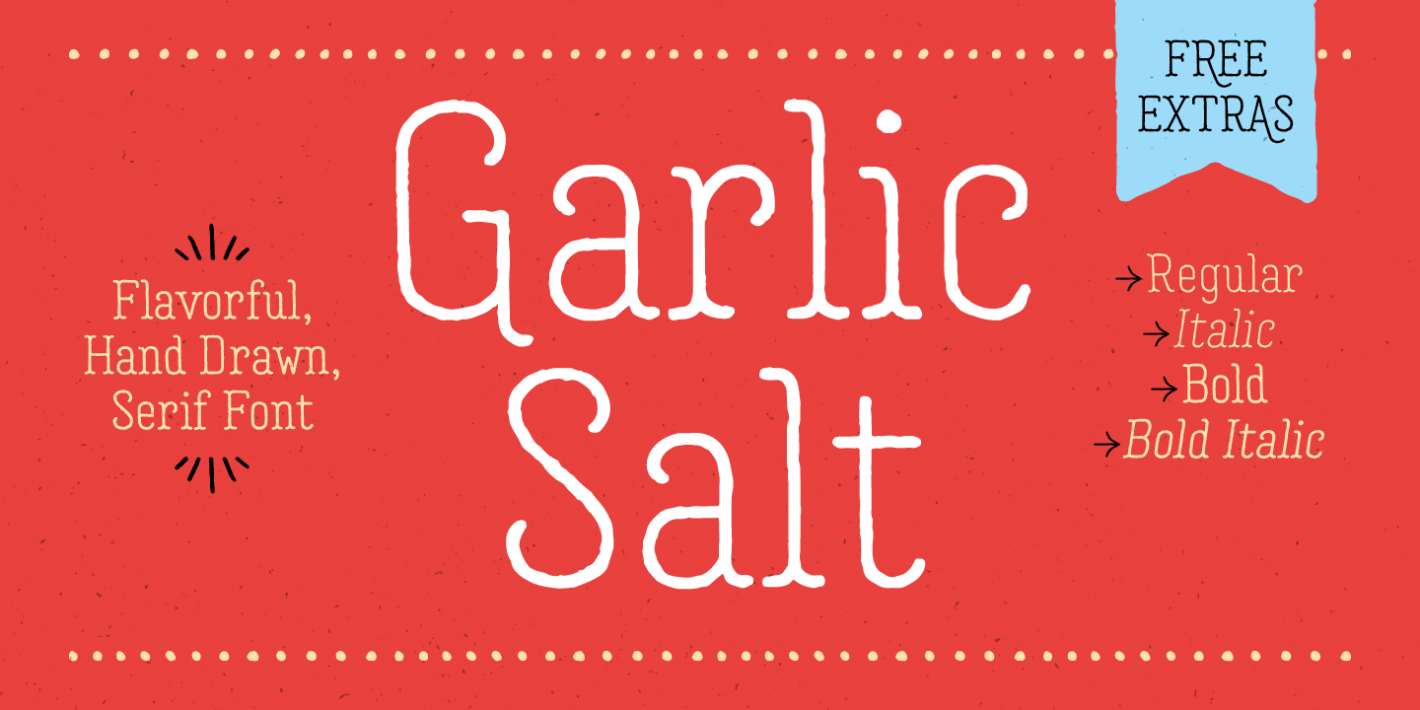 Шрифт Garlic Salt