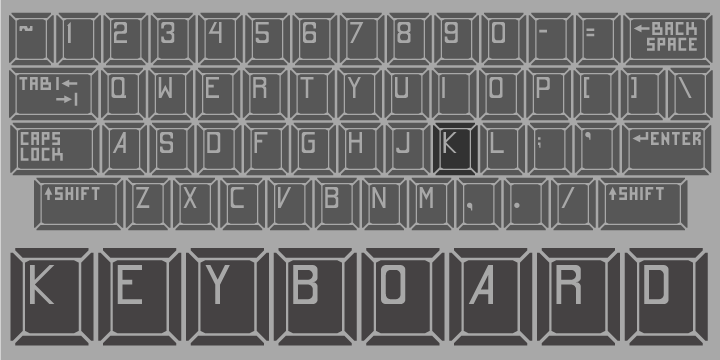 Шрифт Keyboard