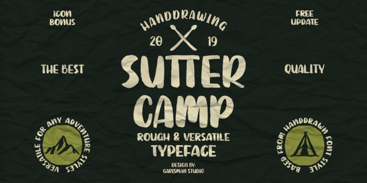 Шрифт Sutter Camp