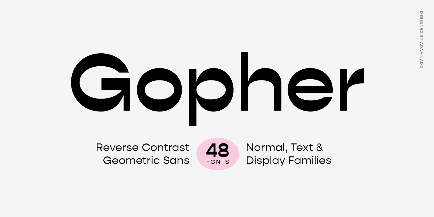 Шрифт Gopher Display