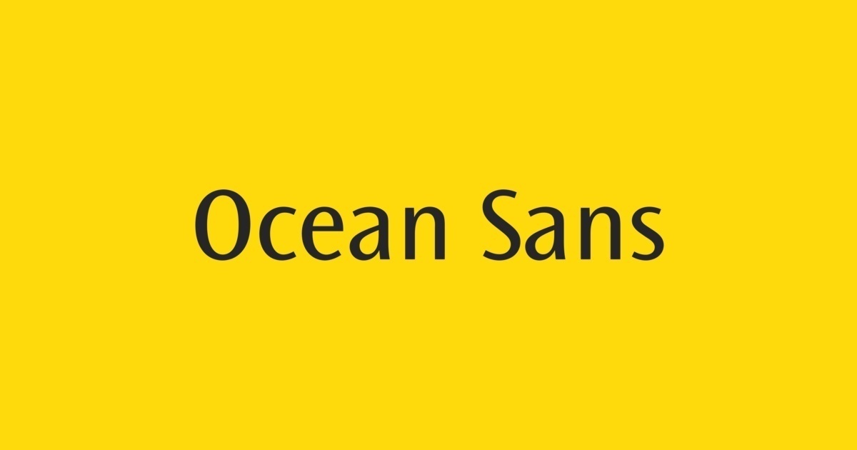 Шрифт Ocean Sans