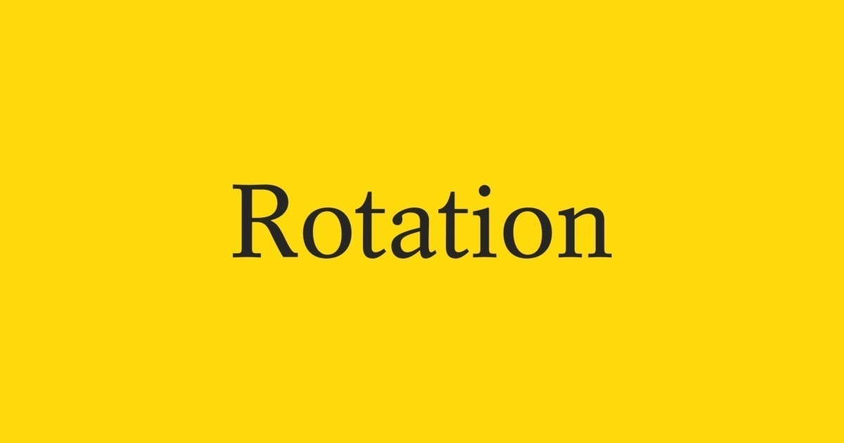 Шрифт Rotation