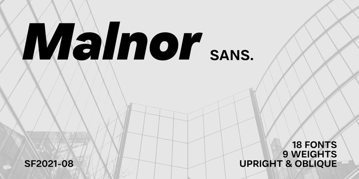 Шрифт Malnor Sans