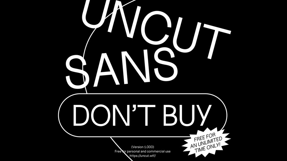 Шрифт Uncut Sans