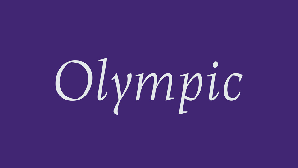 Шрифт Olympic Serif