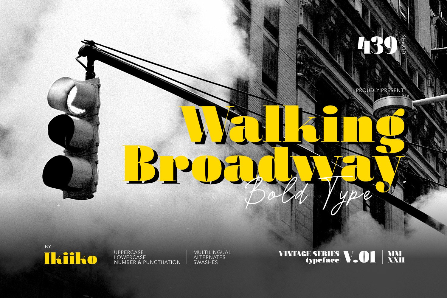 Шрифт Walking Broadway