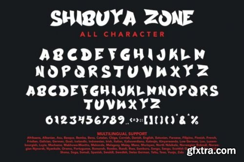 Шрифт Shibuya Zone