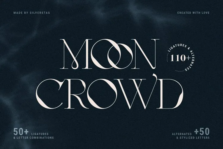 Шрифт Moon Crowd
