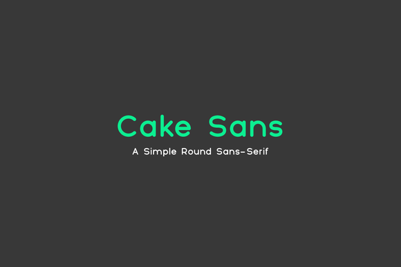 Шрифт Cake Sans