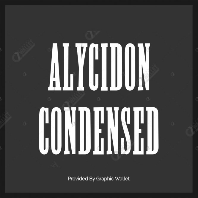 Шрифт Alycidon Condensed