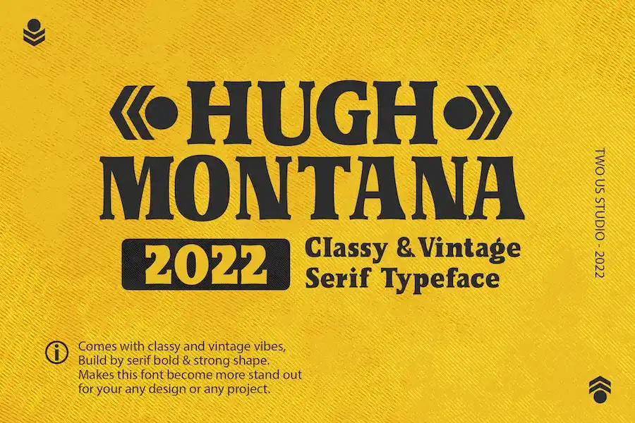 Шрифт Hugh Montana
