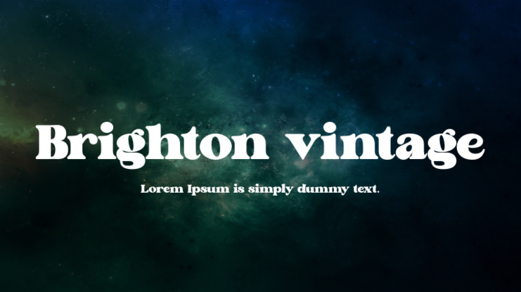 Шрифт Brighton vintage