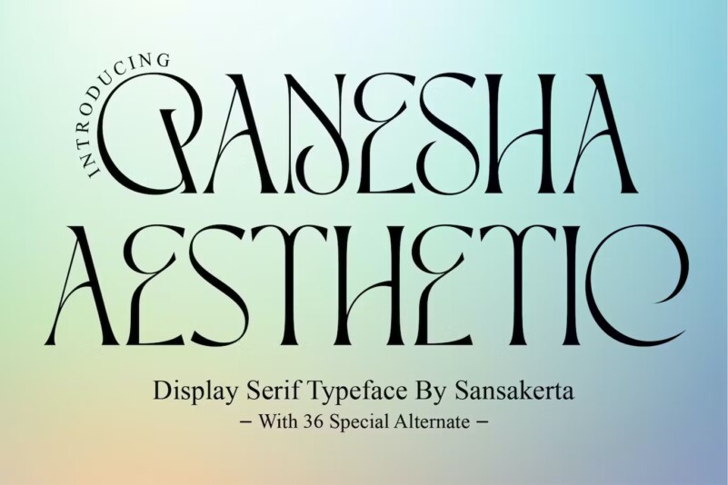 Шрифт Ganesha Aesthetic