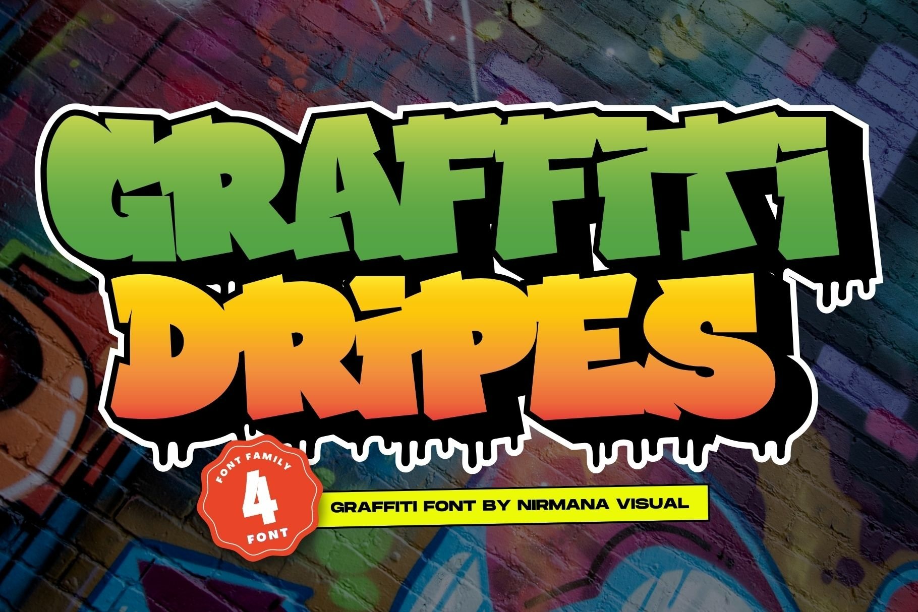 Шрифт Graffiti Dripes
