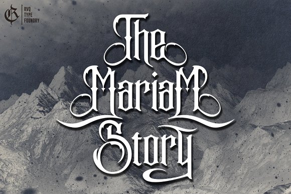 Шрифт The Mariam Story