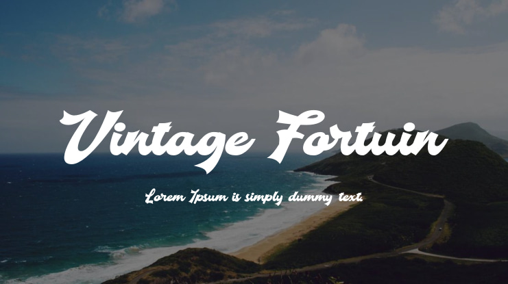 Шрифт Vintage Fortuin