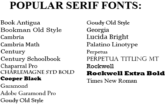 Шрифт Common Serif