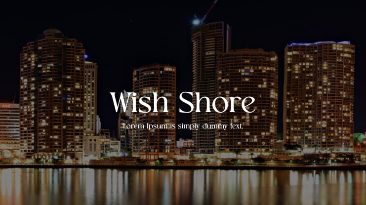 Шрифт Wish Shore
