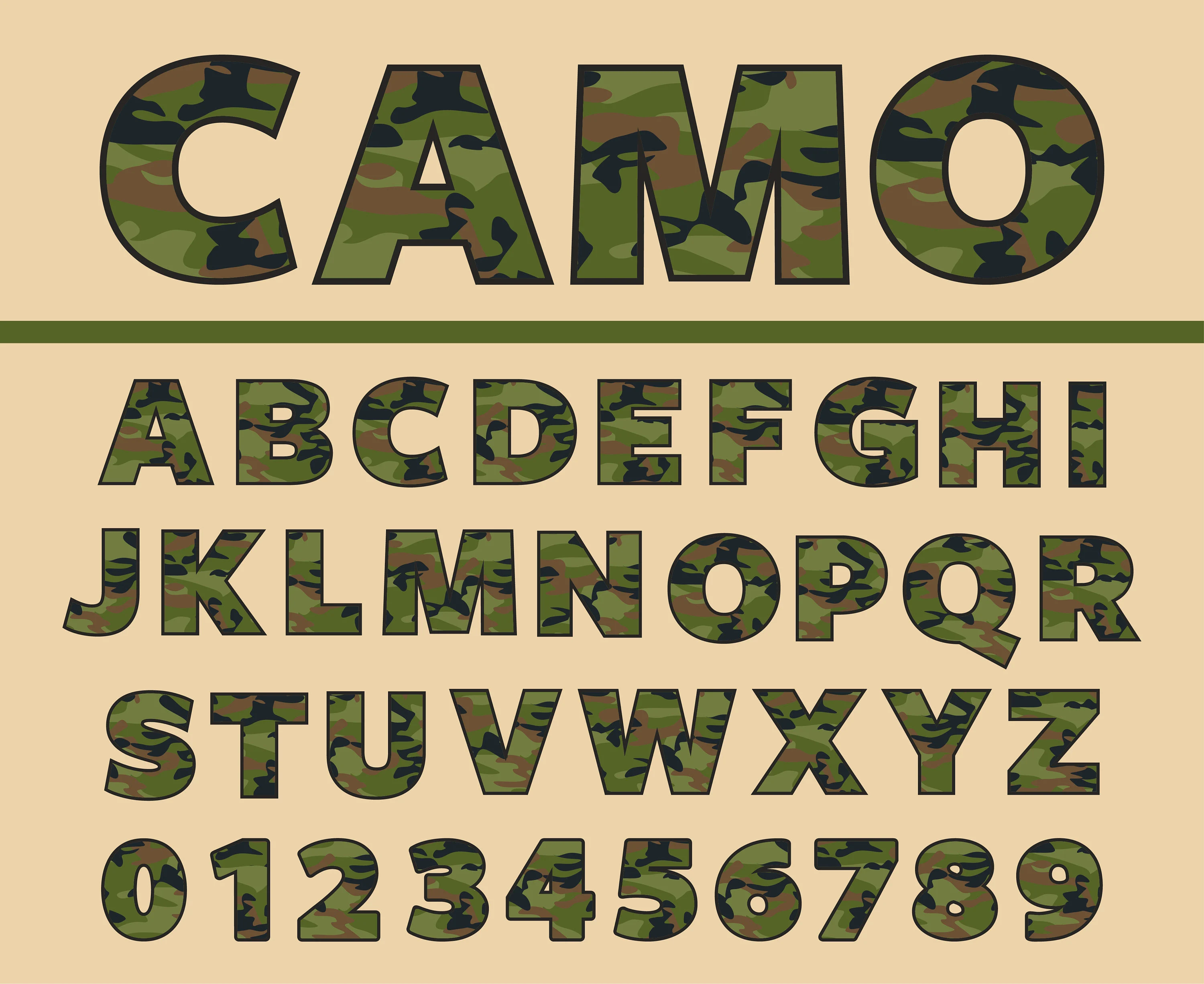 Шрифт Camouflage
