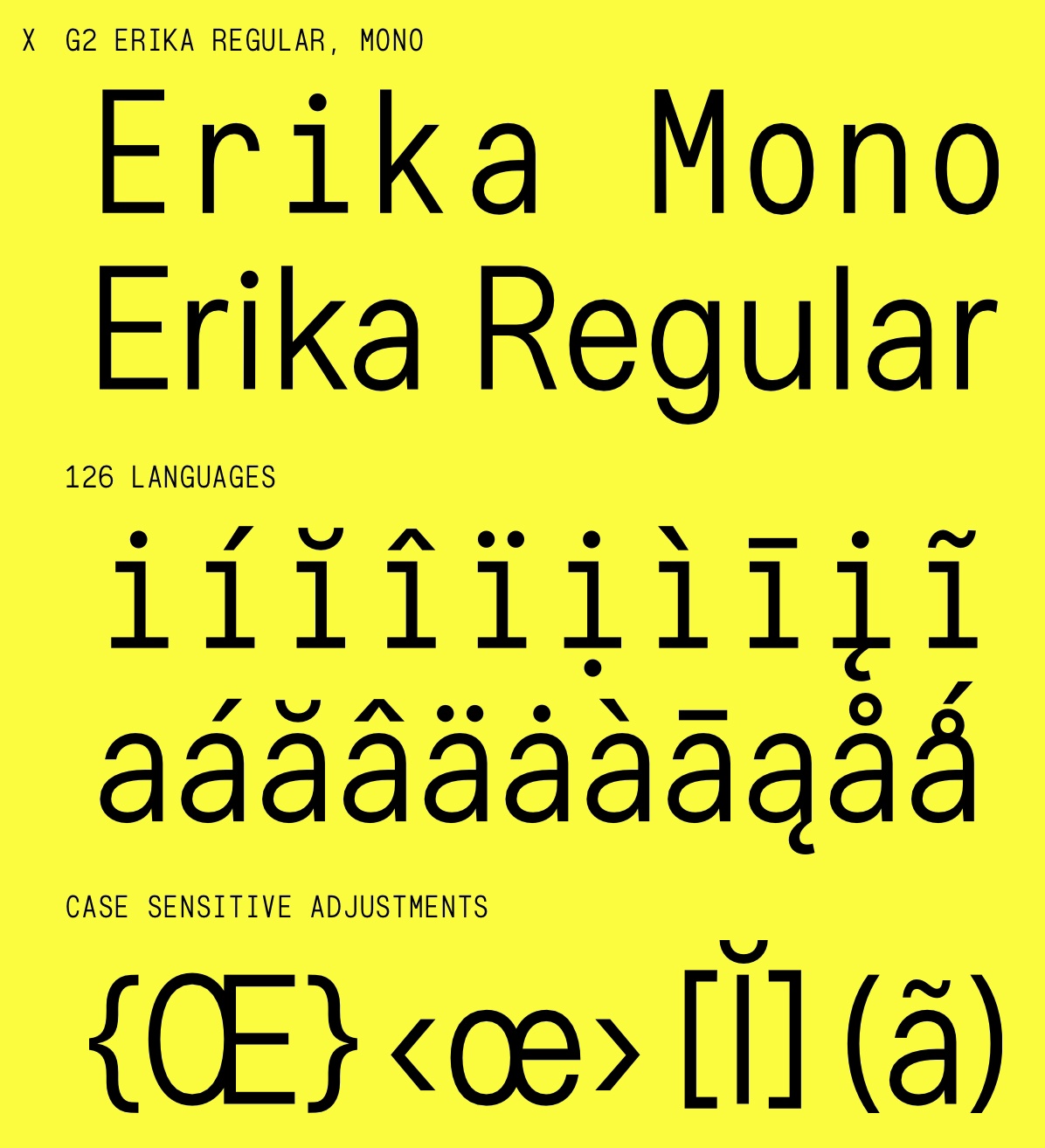 Шрифт G2 Erika