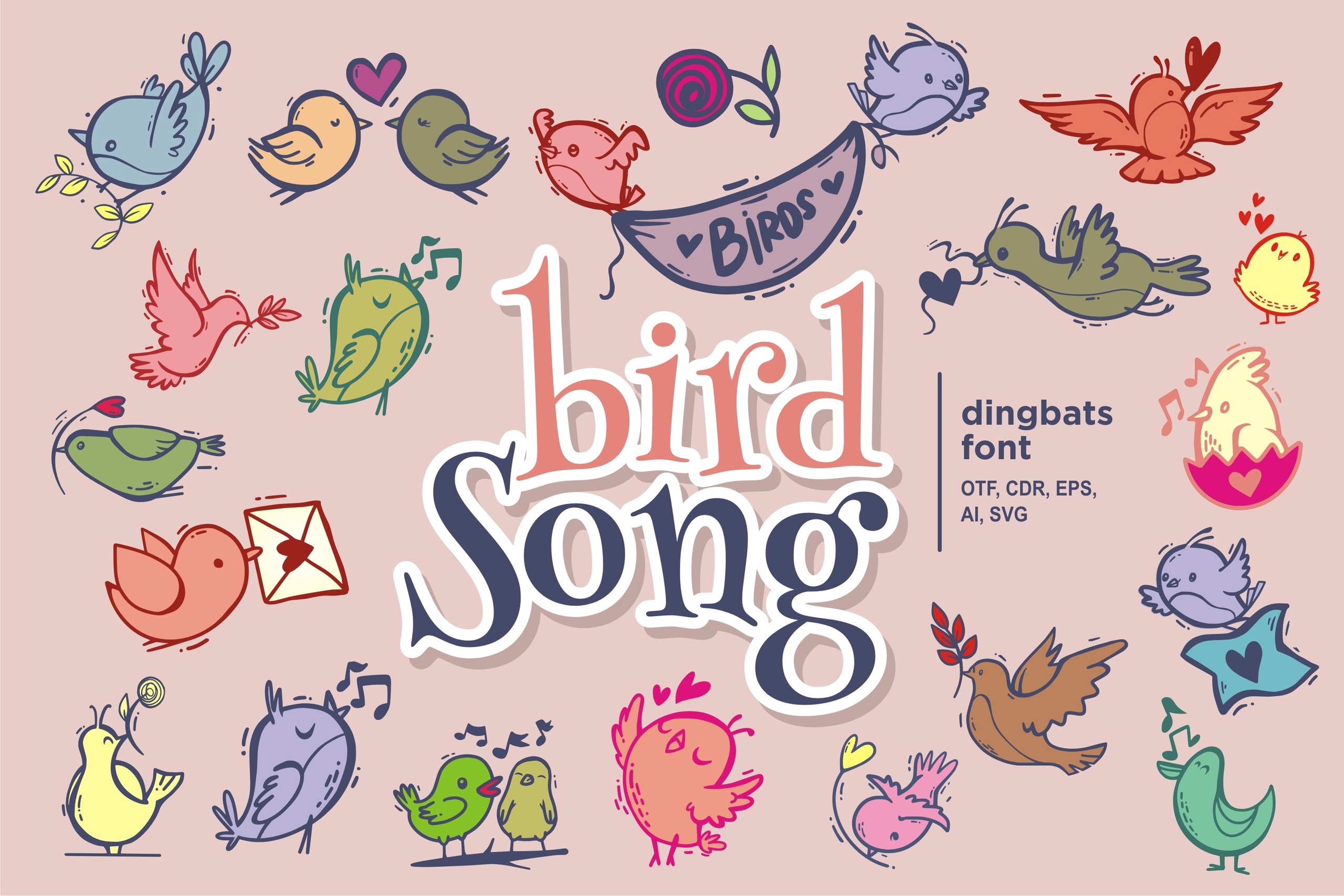 Шрифт Bird Song