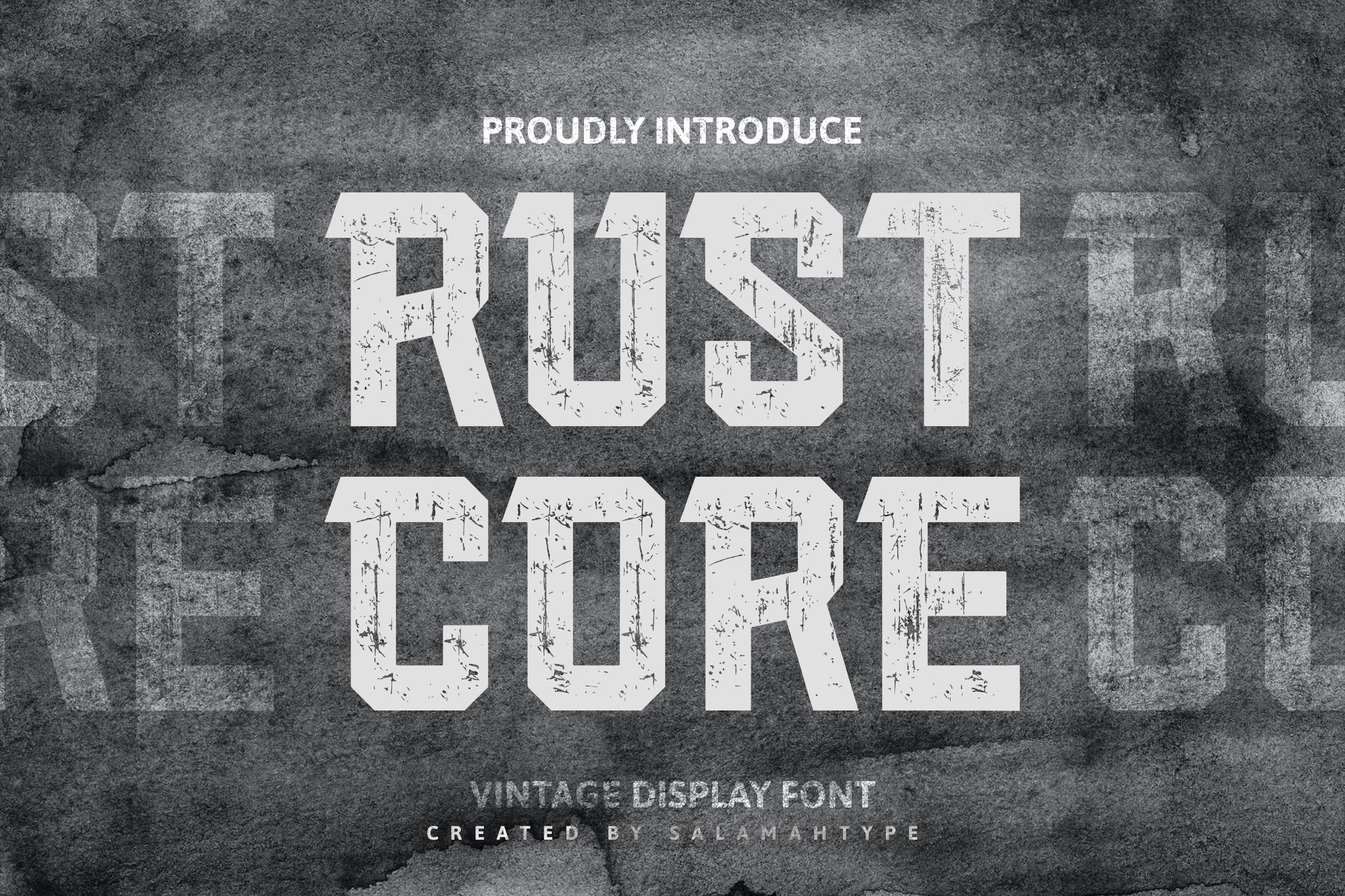 Шрифт Rust Core
