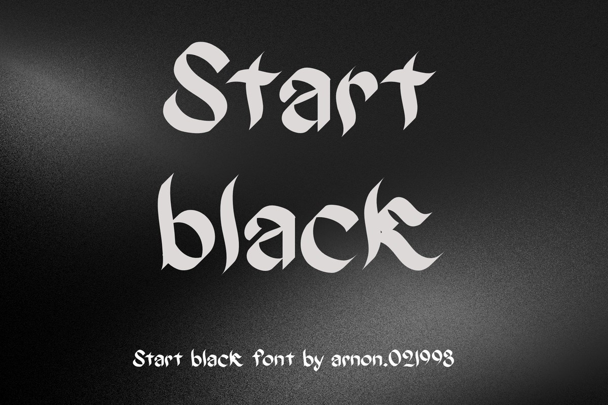 Шрифт Start Black