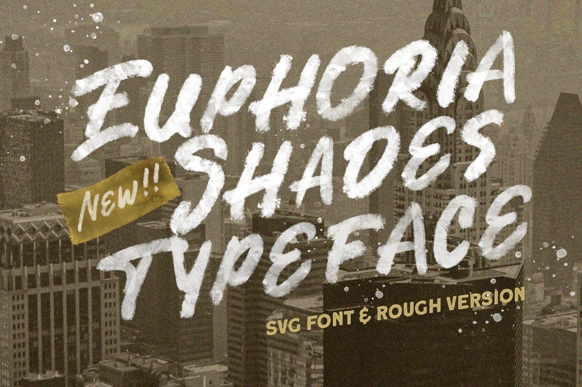 Шрифт Euphoria Shades SVG