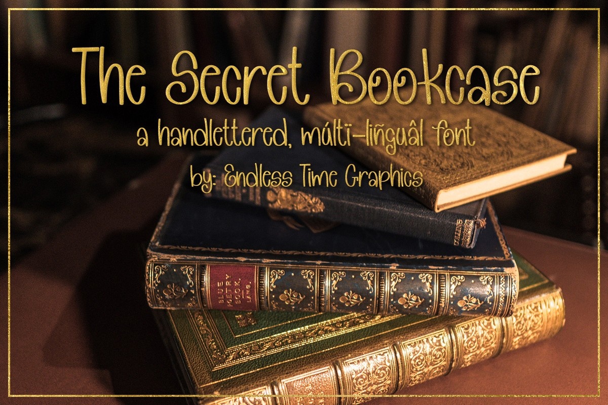 Шрифт The Secret Bookcase