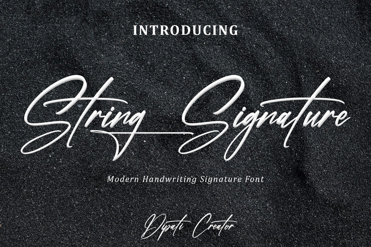 Шрифт String Signature