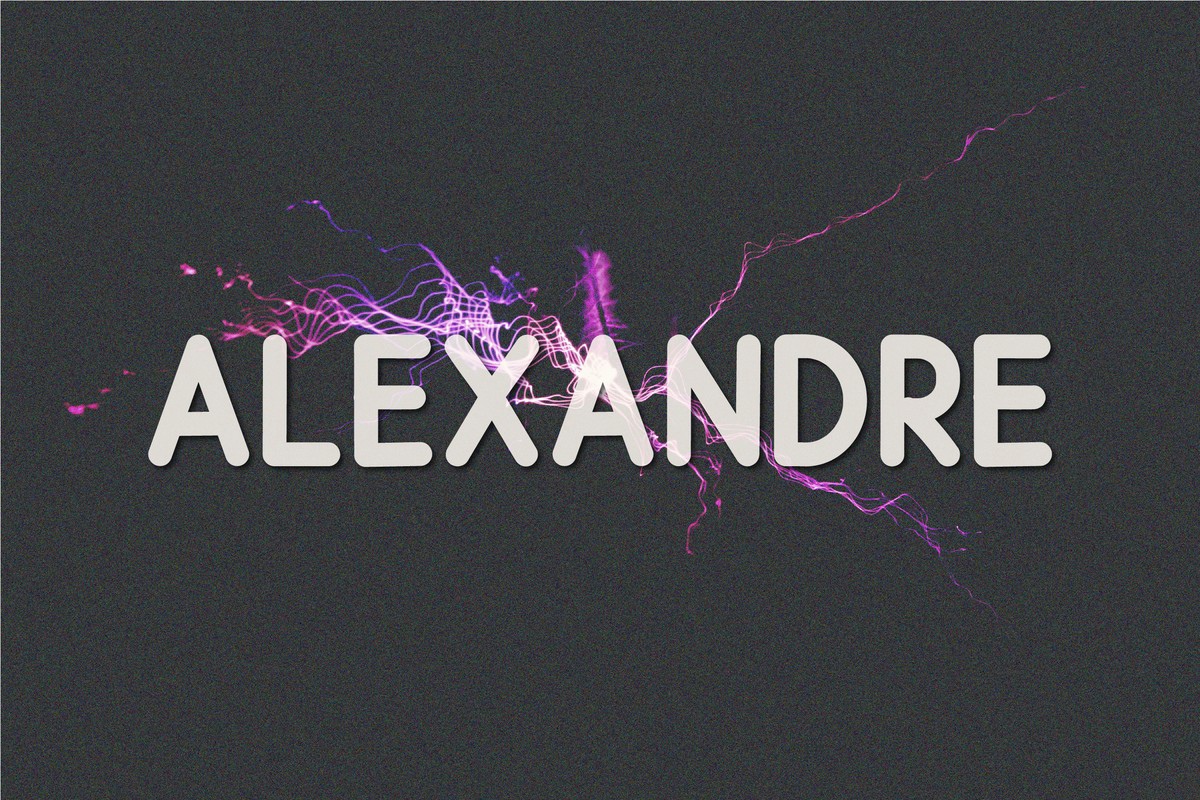 Шрифт Alexandre