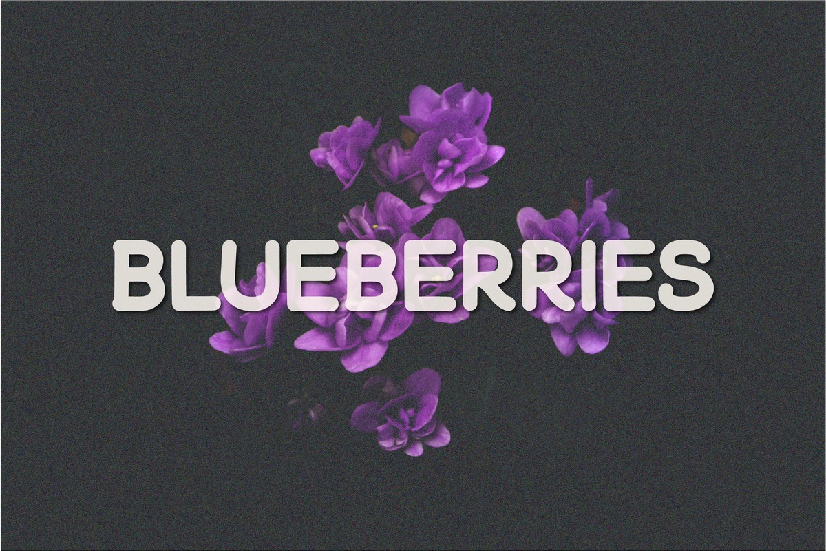 Шрифт Blueberries