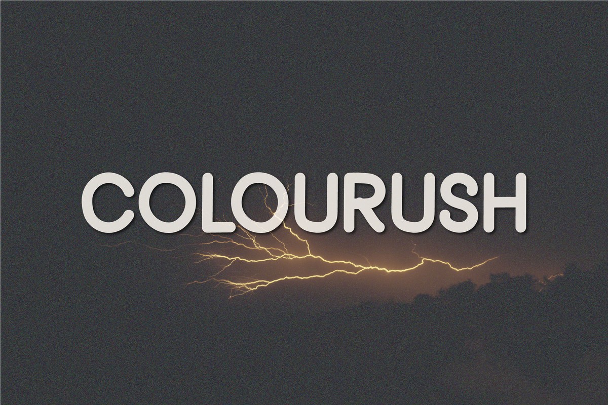 Шрифт Colourush