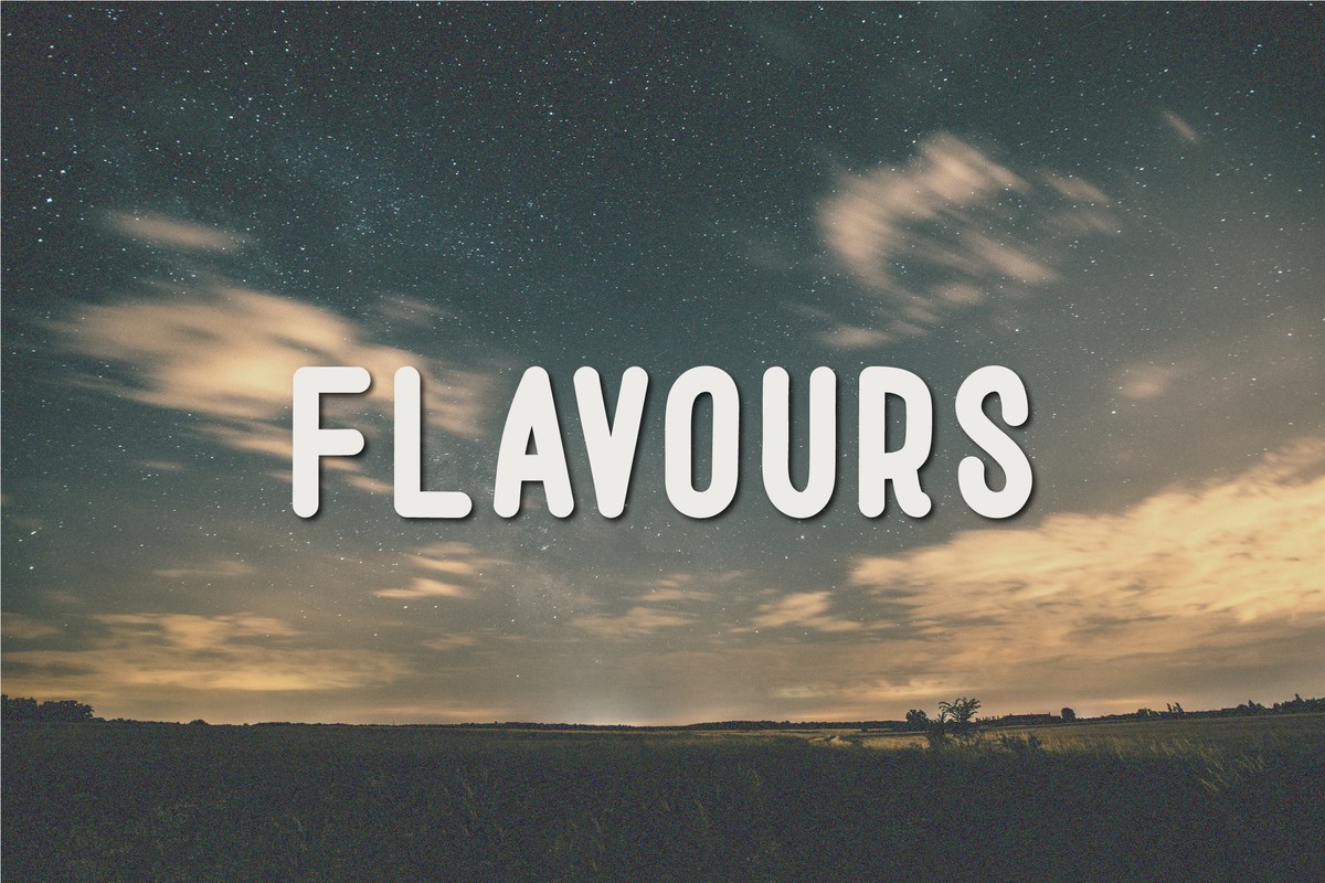 Шрифт Flavours