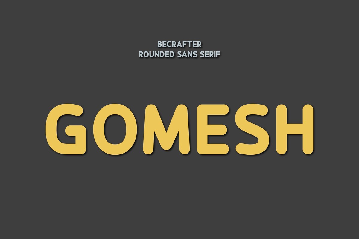 Шрифт Gomesh Rounded