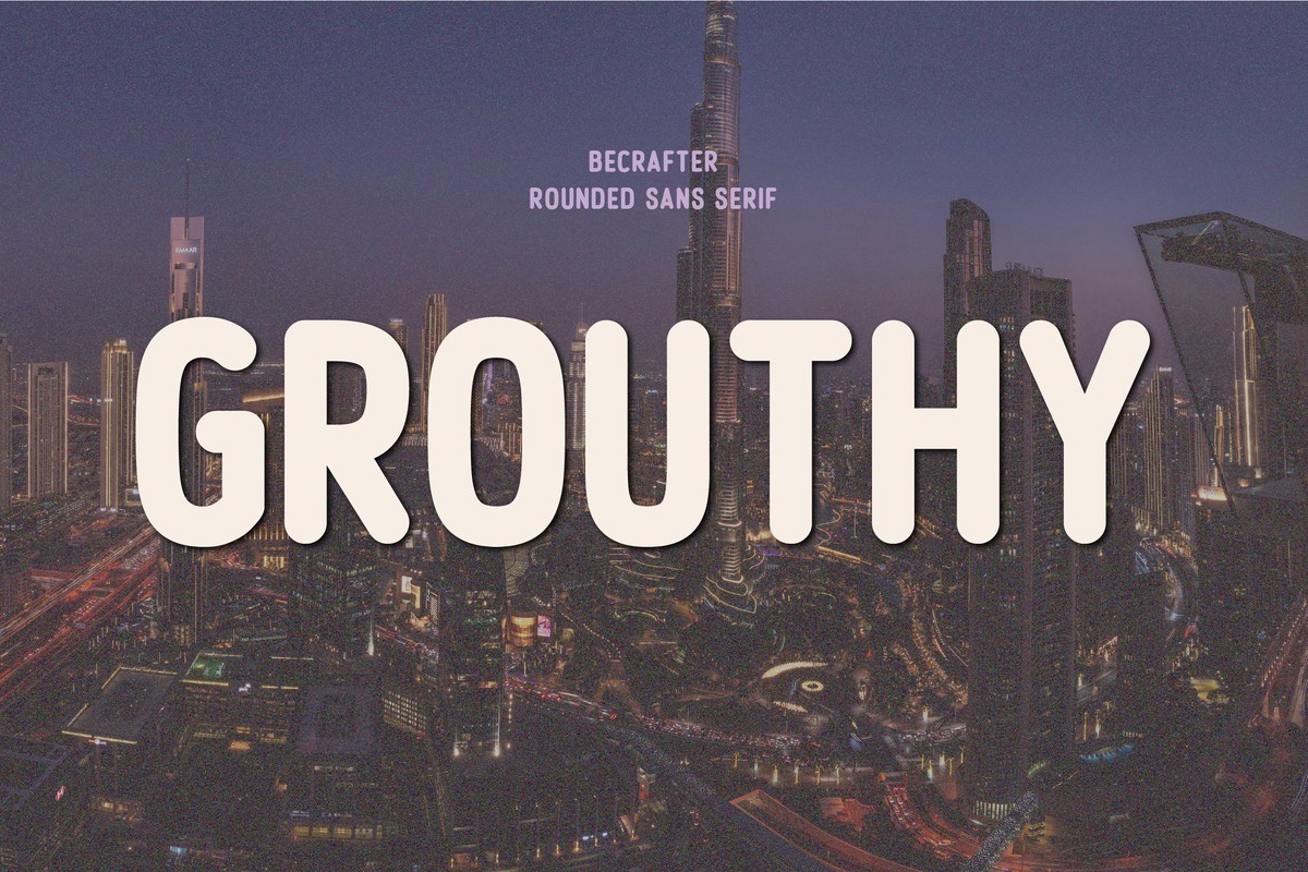 Шрифт Grouthy Rounded
